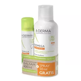 A-DERMA promo-kit EXOMEGA CONTROL palsam+pihusti, 1 tk