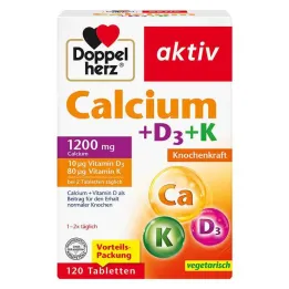 Doppelherz Calcium + D3 + K tabletid, 120 tk