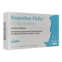 Ibuprofen Pedia 75 mg ravimküünlad, 10 tk