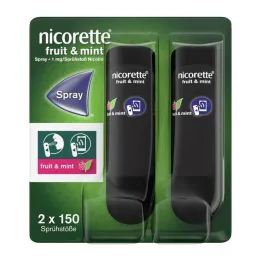 Nicorette Fruit &amp; Mint Spray 1 mg / pihusti Nfc, 2 tk