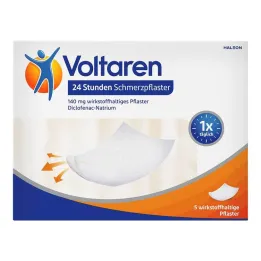 Voltaren 24-tunnised valuplaastrid diklofenakiga, 5 tk