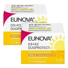 Eunova Duoprotect D3 + K2 4000 I.U. / 80 µg kapslid, 2x90 tk