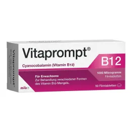 VITAprompt B12 1000 mikrogrammi õhukese polümeerikattega tabletid, 50 tk