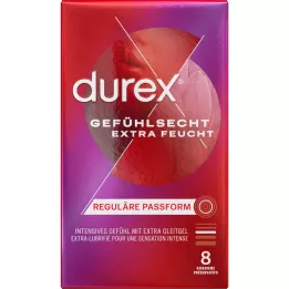 DUREX Tõelise tundega eriti niisked kondoomid, 8 tk