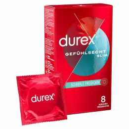DUREX Tõelise tundega õhukesed kondoomid, 8 tk