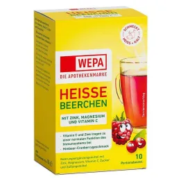 Wepa kuumad marjad + C-vitamiin + tsink + magneesiumipulber, 10X10 g