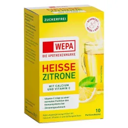 Wepa kuum sidrun + C-vitamiin + kaltsiumi suhkruvaba pulber, 10X10 g