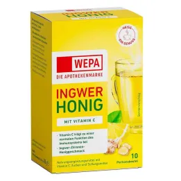Wepa ingver + mesi + C-vitamiini pulber, 10X10 g