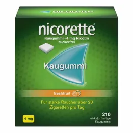 nicorette® närimiskumm värske puuvili, 4 mg nikotiini, 210 tükki