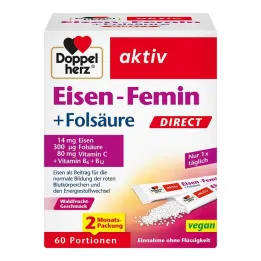 Doppelherz Iron-Femin Direct Pelletid, 60 tk
