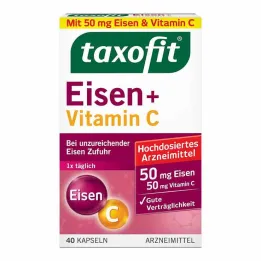 taxofit® raud + C-vitamiini kapslid, 40 tk