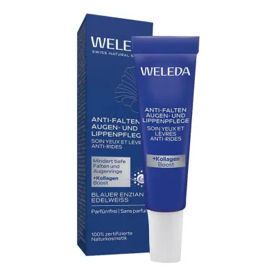 Weleda kortsudevastane silmaümbrus &amp; huulehooldus Blue Gentian &amp; Edelweiss, 10 ml
