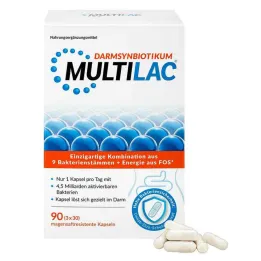 Multilac Synbiotic gastroresistentsed kapslid, 3x30 tk