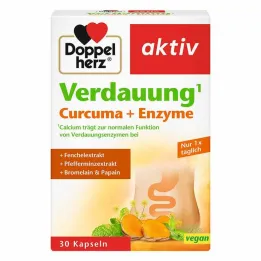 Doppelherz Digestion Curcuma + Ensüümi kapslid, 30 tk