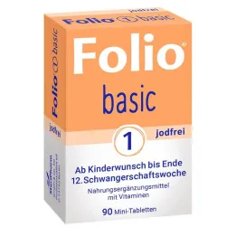 Folio 1 basic joodivabad õhukese polümeerikattega tabletid, 90 tk