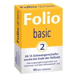 Folio 2 basic õhukese polümeerikattega tabletid, 90 tk