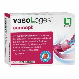 Vasologes kontseptsiooni õhukese polümeerikattega tabletid, 120 tk