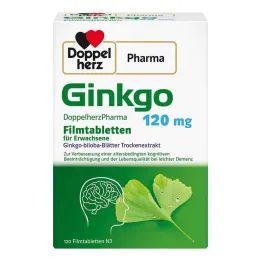 Ginkgo DoppelherzPharma 120 mg õhukese polümeerikattega tabletid, 120 tk