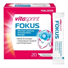 Vitasprint Focus Direct Sticks, 20 tk