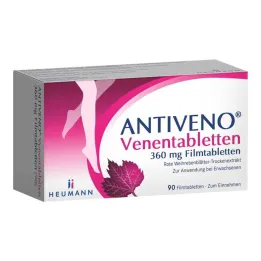 ANTIVENO Venoossed tabletid 360 mg õhukese polümeerikattega tabletid, 90 tk