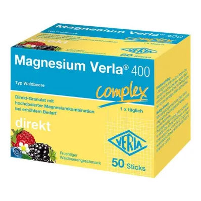 Magnesium Verla 400 Wild Berry Direct Graanulid, 50 tk