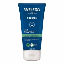 Weleda For Men 2in1 näopesuvahend, 100 ml