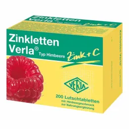 Zinkletten Verla vaarika pastillid, 200 tk