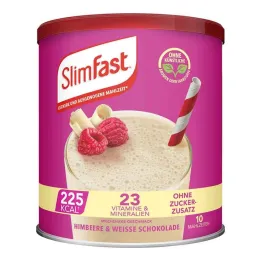 Slim Fast pulber vaarikas + valge šokolaad, 365 g