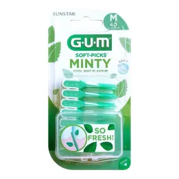 GUM SOFT-PICKS MINTY keskmine, 40 tk