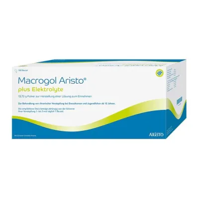 Macrogol Aristo plus elektrolüüdid 13,72 g Ple, 100 tk Macrogol Aristo plus elektrolüüdid 13,72 g Ple, 100 tk