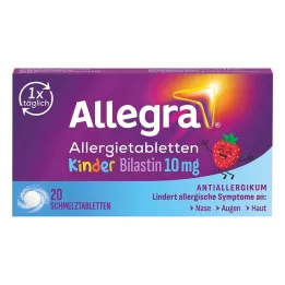 Allegra allergia tabletid lapsed 10 mg sulavad tabletid, 20 tk