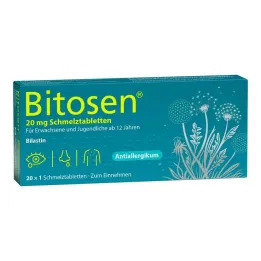Bitosen 20 mg suus dispergeeruvad tabletid, 20 tk