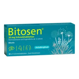 Bitosen 20 mg suus dispergeeruvad tabletid, 30 tk