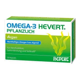 Omega-3 Hevert taimsed pehmekapslid, 120 tk