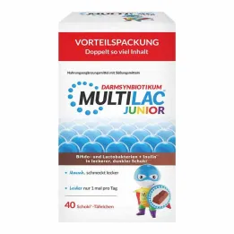 Multilac Synbiotic Junior tabletid, 40 tk