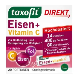 Taxofit Iron + C-vitamiini otsegraanulid, 20 tk