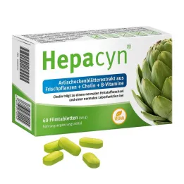 Hepacyn artichoke koliini õhukese polümeerikattega tabletid, 60 tk