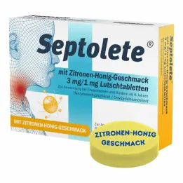 Septolete sidruni-mee maitsega 3 mg/1 mg pastillid, 16 tk