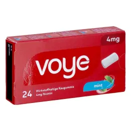 Voye Mint 4 mg toimeainet sisaldav nikotiiniga närimiskumm (24 tükki)