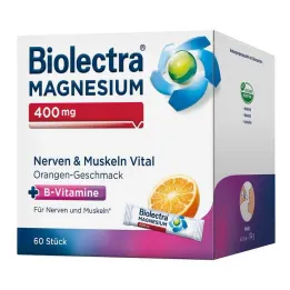 Biolectra Magnesium 400 mg närvid &amp; Muscles Vital, 60 tk
