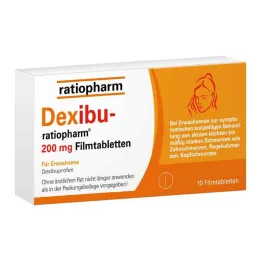 Dexibu-ratiopharm 200 mg õhukese polümeerikattega tabletid, 10 tk