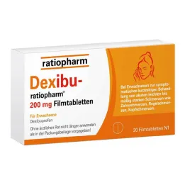 Dexibu-ratiopharm 200 mg õhukese polümeerikattega tabletid, 20 tk