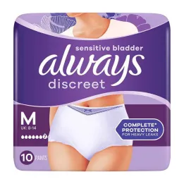 Alati diskreetsed inkontinentsipüksid pluss M, 10 tk