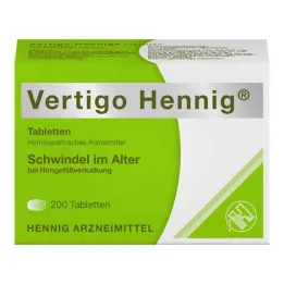 Vertigo Hennig tabletid, 200 tk