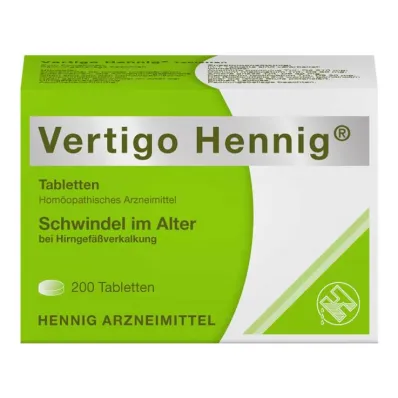 Vertigo Hennig tabletid, 200 tk