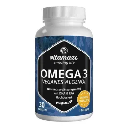 Omega-3 vegan vetikaõli suures annuses kapslid, 30 tk