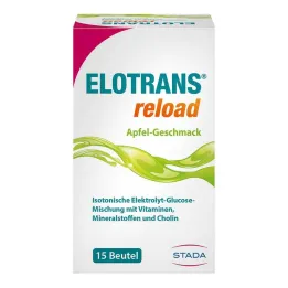 Elotrans reload elektrolüüdipulbri õunakott, 15X7,45 g