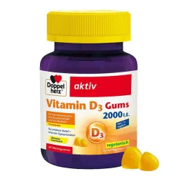 Doppelherz D3-vitamiin 2000 I.E. närimiskummid, 40 tk