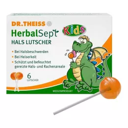 DR.THEISS HerbalSept Neck Lollipops Kids 6 tk kommid, 6 tk