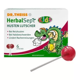 DR.THEISS HerbalSept Cough Lollipops Kids, 6 tk